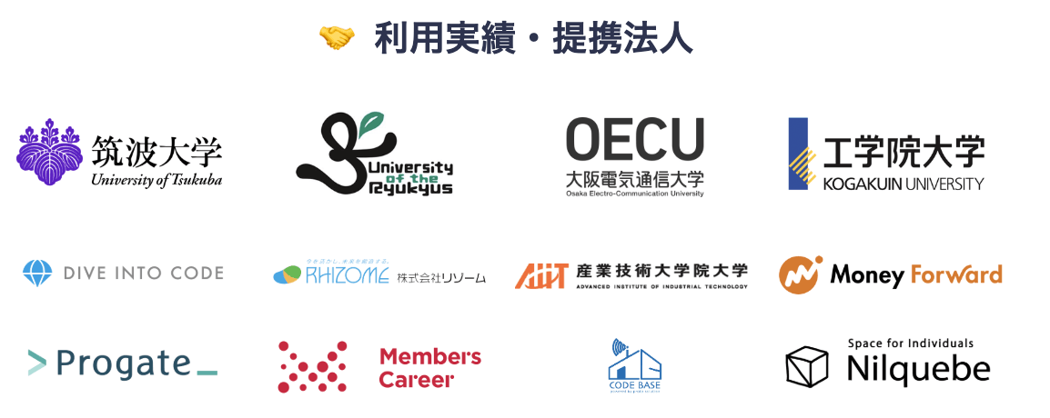 利用実績・提携法人